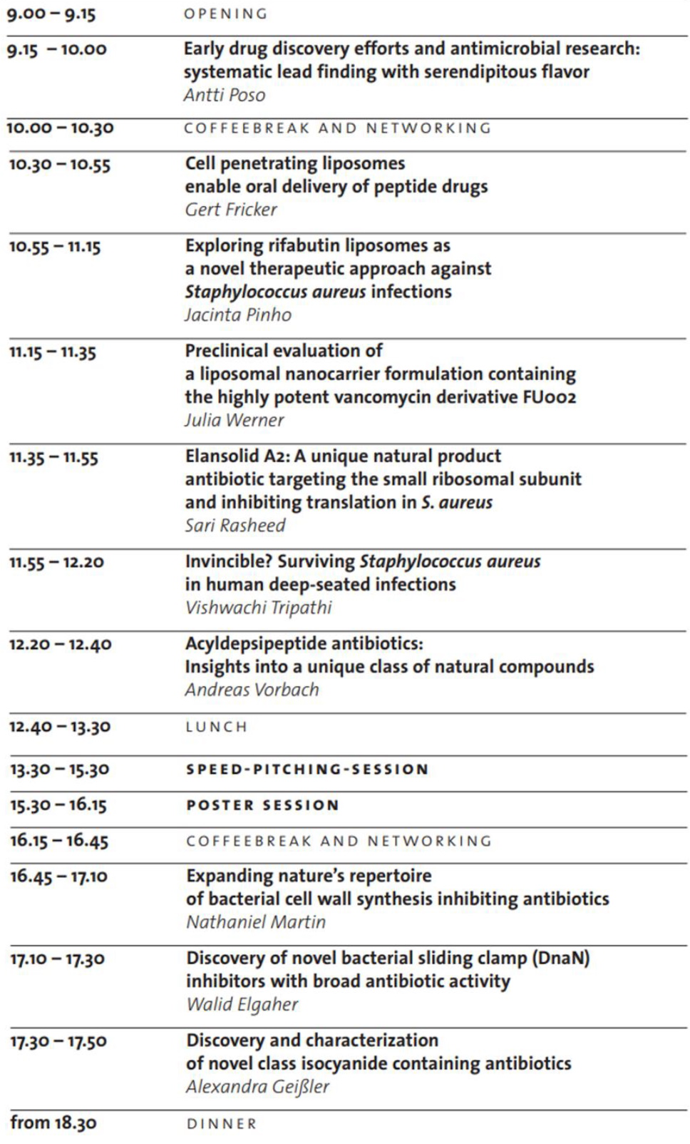 Program Saturday